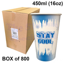 Load image into Gallery viewer, Stay Cool 16oz/450ml Paper Cup Box