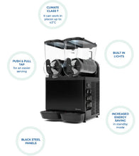 Load image into Gallery viewer, Carpigiani Horeca GraniLuxe Black PP Twin Bowl Slushie Machine