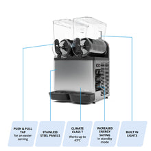 Load image into Gallery viewer, Carpigiani Horeca GraniLuxe Silver PP Triple Bowl Slushie Machine