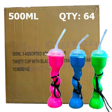 Load image into Gallery viewer, Solid Colour Twisty Sippa Cup 500ml (Box of 64)