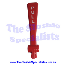 Load image into Gallery viewer, BRAS - Tap Handle Red "PULL" White text - Used