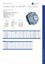 Load image into Gallery viewer, Elco/Henry Fan Motor 25w 220-240w
