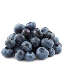 Load image into Gallery viewer, A pile of fresh blueberries, representing the natural fruit juice concentrate used in the slushie mix.