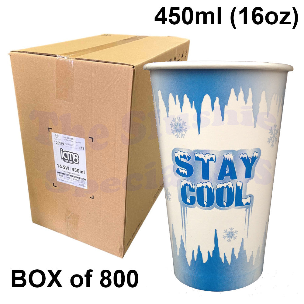 Stay Cool 16oz/450ml Paper Cup Box