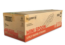 Load image into Gallery viewer, Eco Long Spoon Straw 5 PLY Paper Multi Coloured Box 2200
