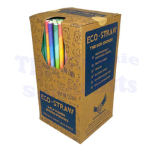 Load image into Gallery viewer, Eco Spoon Straw 4 PLY Paper Multi Coloured Pack 240
