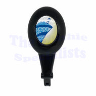 Tap Handle Oval Black w Slush Decal