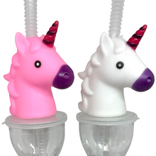 Load image into Gallery viewer, Sippa Cup 380ml w/ 2 Assorted Unicorn Heads Lid (Box of 100)
