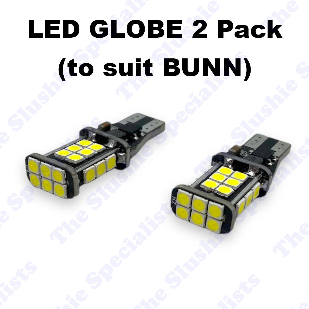 BUNN LED Globe T10 24SMD 12V - Twin Pack
