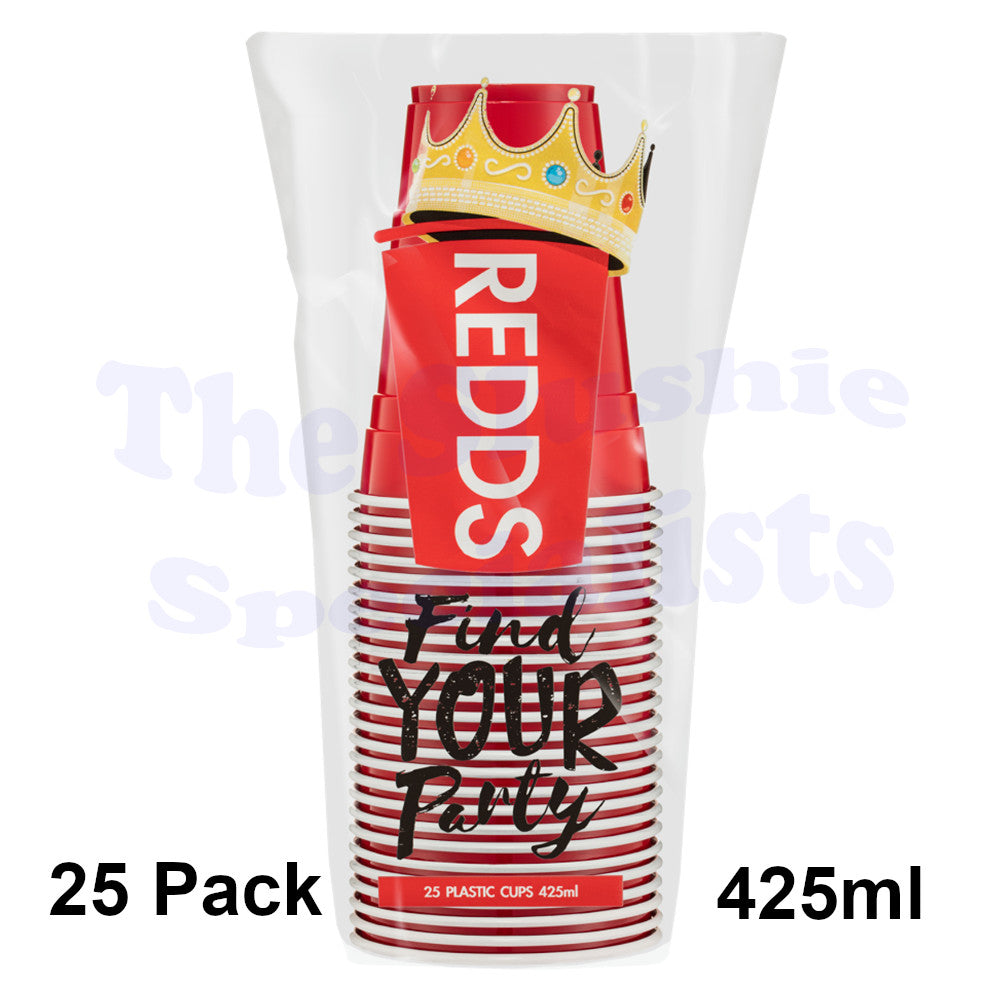 CLEARANCE Red Cups 425ml (Frat Style Cups) Pack