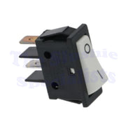 Switch 2 Way Small Black w White Button 11x30mm