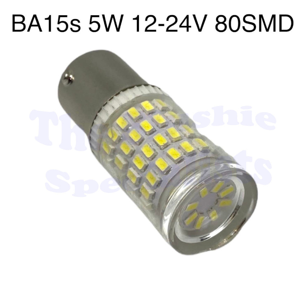 LED Globe BA15s 5W 12-24V 80SMD