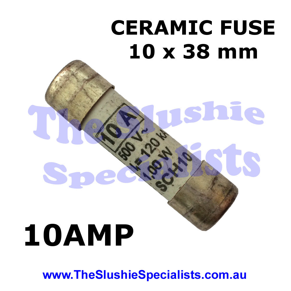 Ceramic Fuse 10Amp 10x38mm