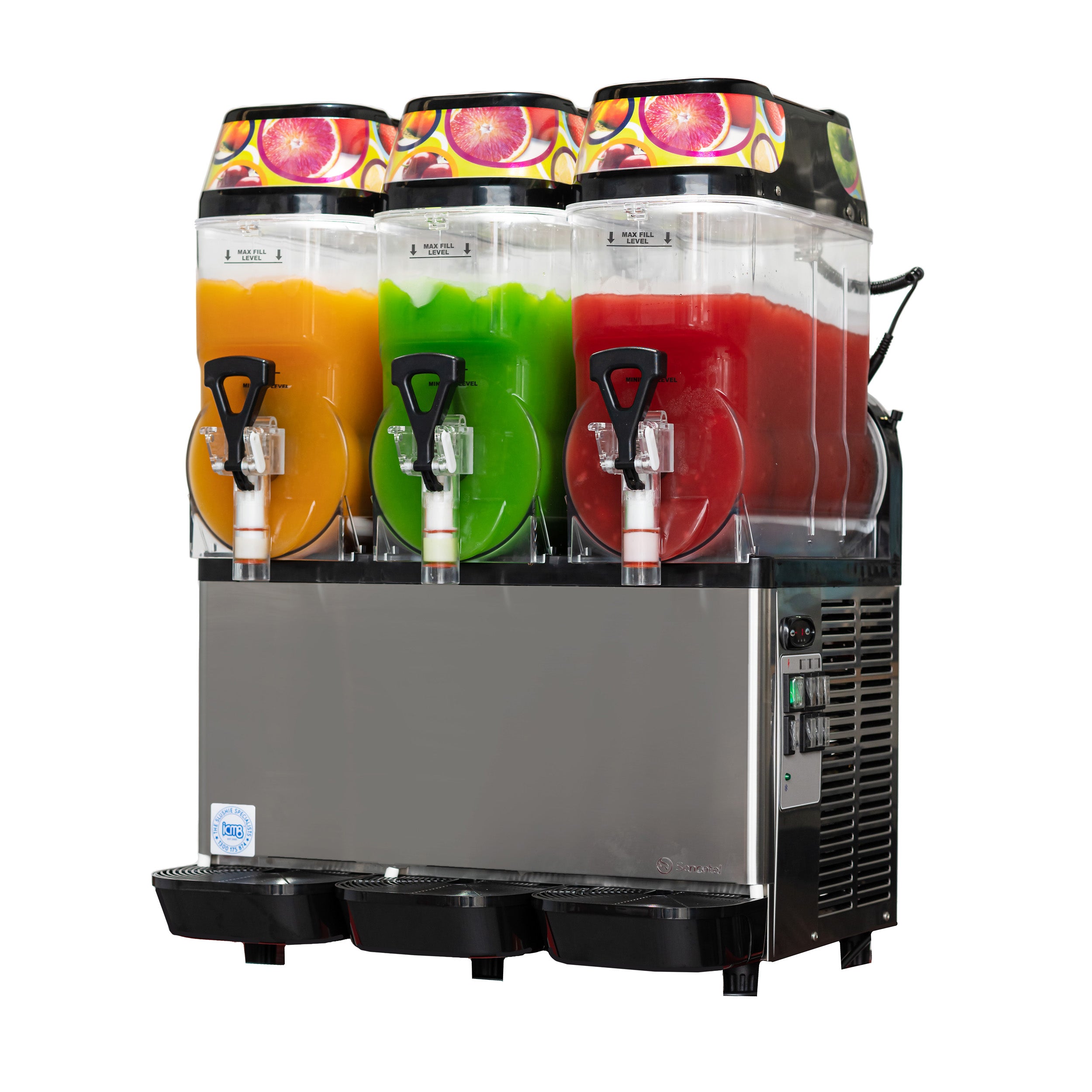 Sencotel Granitime GTO 3FF Triple Bowl Slushie Machine with LED Light ...