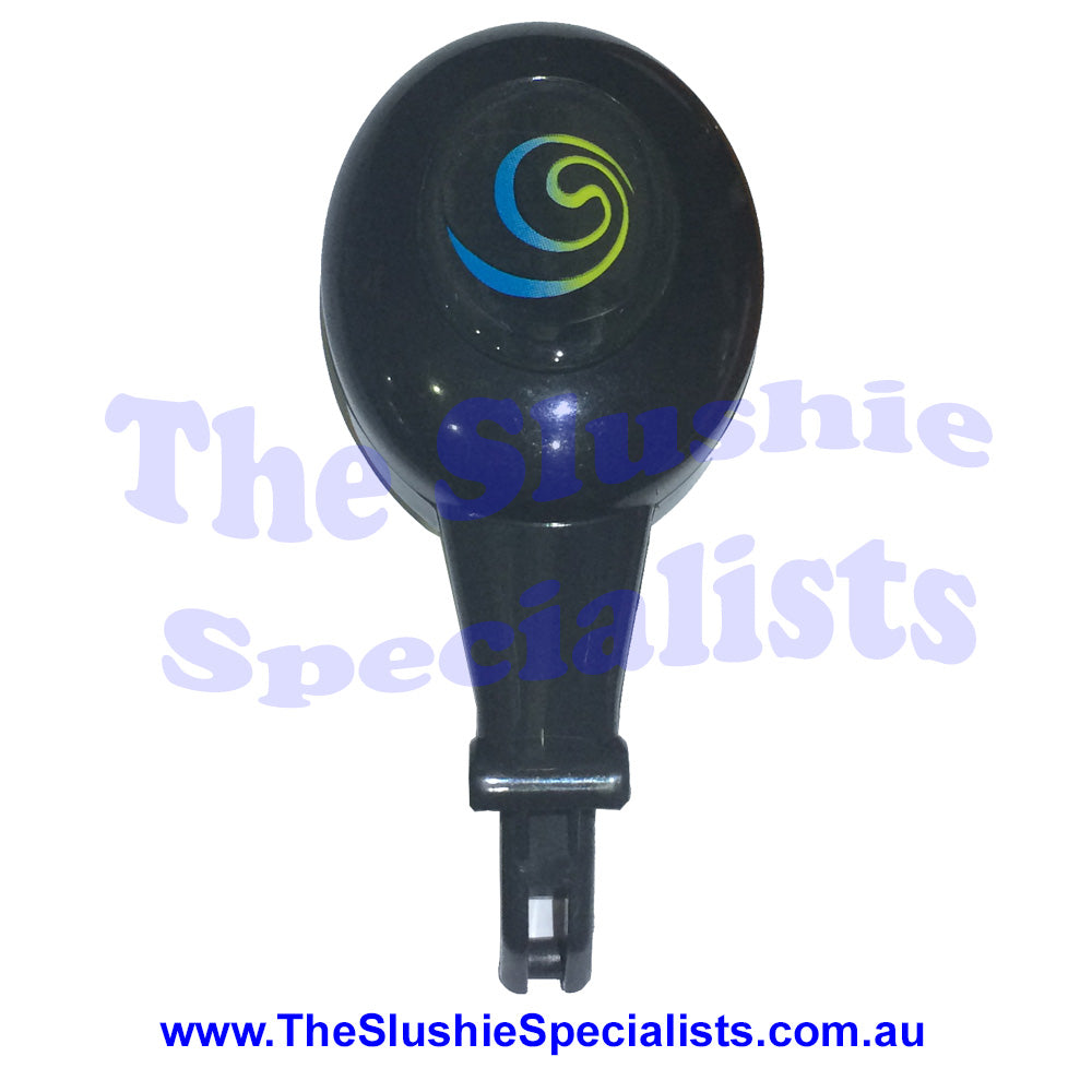 Tap Handle Oval Charcoal w Spin Decal