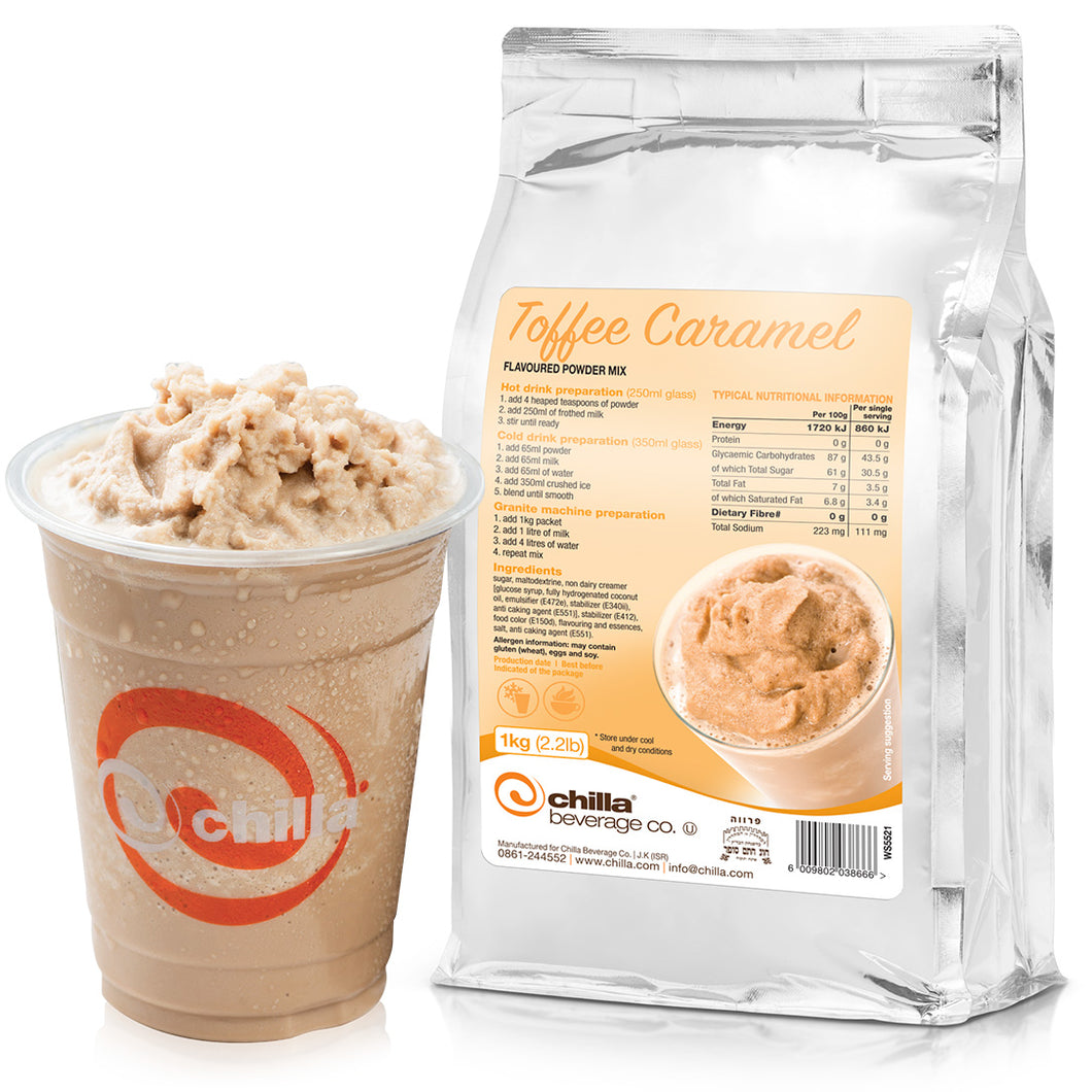 CLEARANCE Chilla Ice Toffee Caramel Frappe 1kg