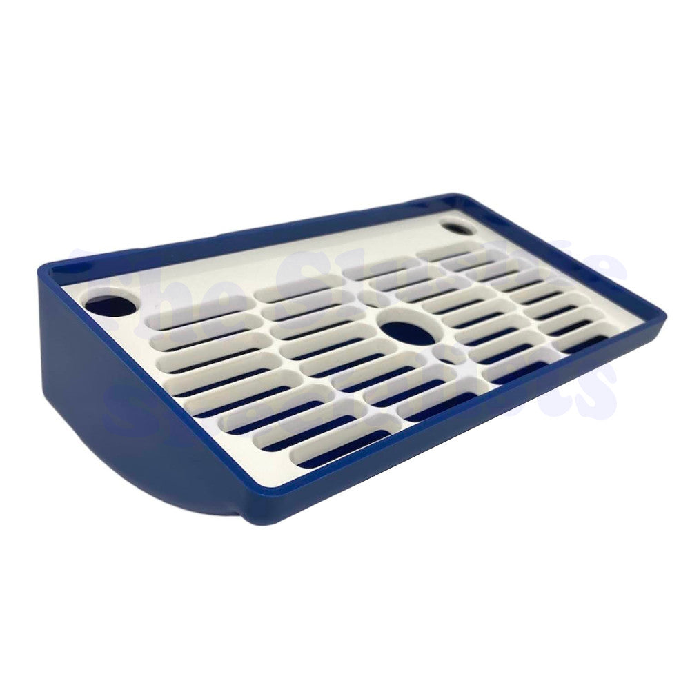 Drip Tray Blue with White Grill